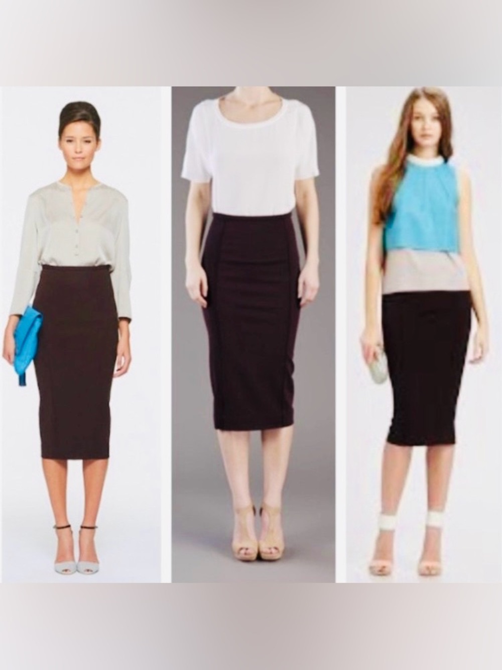 Diane Von Furstenberg Black ‘Ruthanne’ Pencil Skirt - Picture 3 of 8